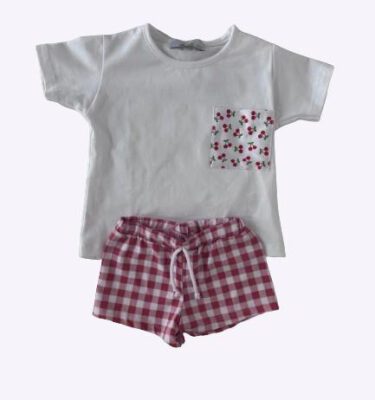 Conjunto baño cerezas