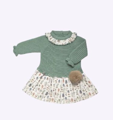 Vestido talle bajo bosque