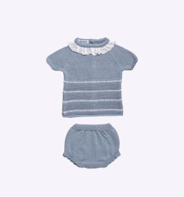 Conjunto braga punto lines motas