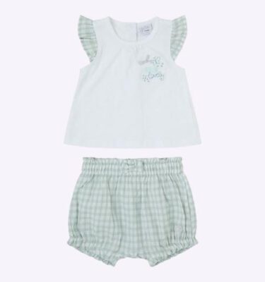 Conjunto vichy verde