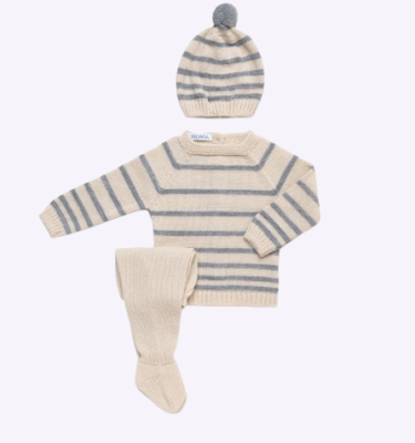 Conjunto 3 piezas rayado