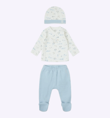 CONJUNTO 3 PIEZAS PINGÜINO