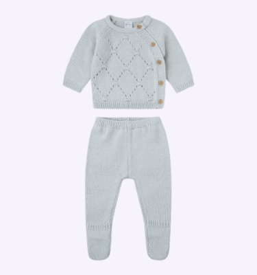 CONJUNTO POLAINA PUNTO GRIS