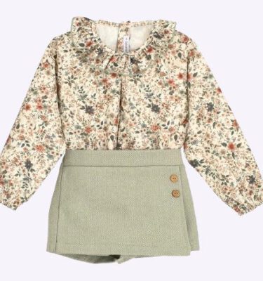 CONJUNTO FALDA PANTALÓN BISE