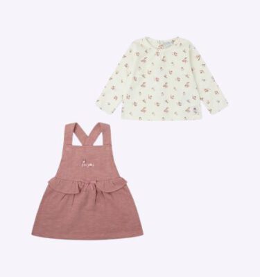 CONJUNTO VESTIDO ALGODÓN Y CAMISETA FOR YOU